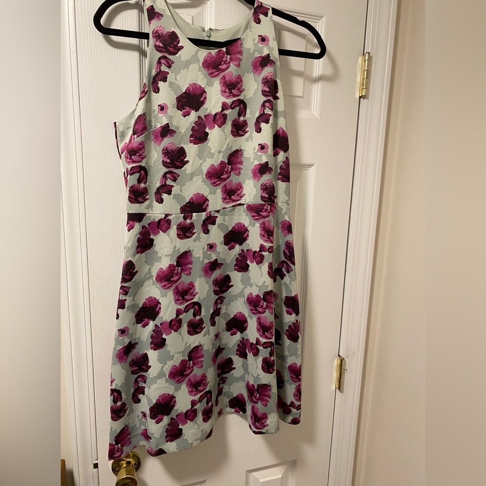 Banana Republic Floral Dress with Pink and Gray Pattern size 6P NWT